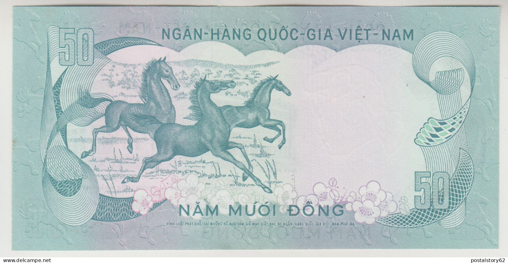 Vietnam Del Sud, Banconota 50 Dong 1972 P. 30/A FDS - Viêt-Nam