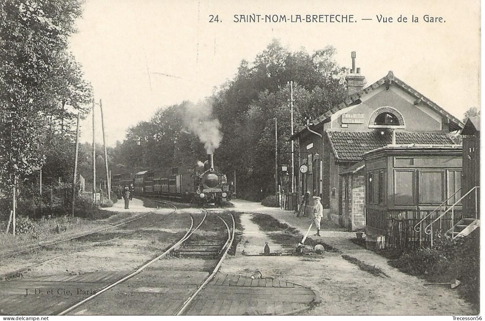 St Nom  La Breteche--Vue De La Gare - St. Nom La Breteche