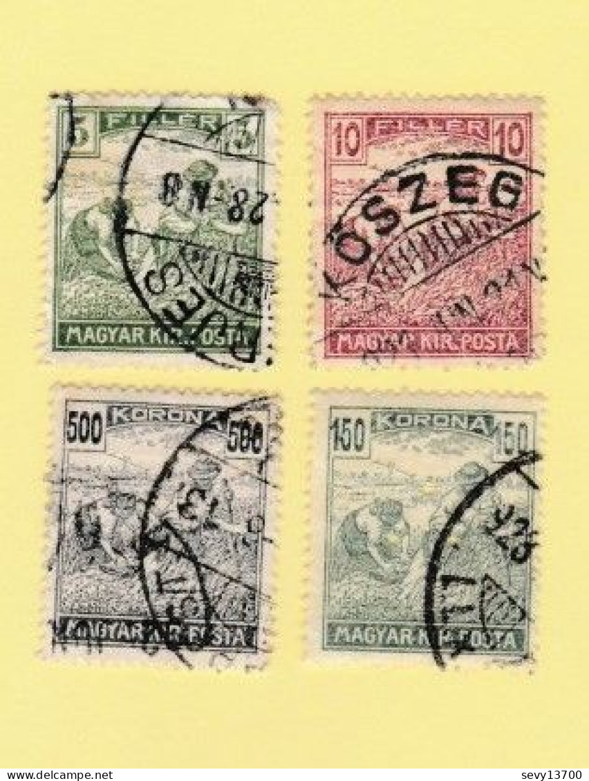 Hongrie - Magyar Posta - Lot De 36 Timbres Le Travail, L'artisanat, Les Moissons, La Faïence Et La Dentelle - Collections