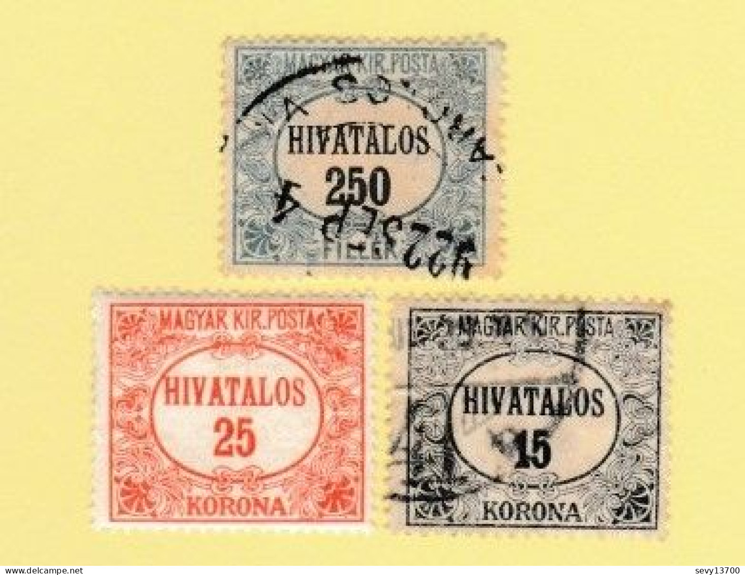 Hongrie - Magyar Posta - Lot De 51 Timbres Taxe Et De Service - Oficiales