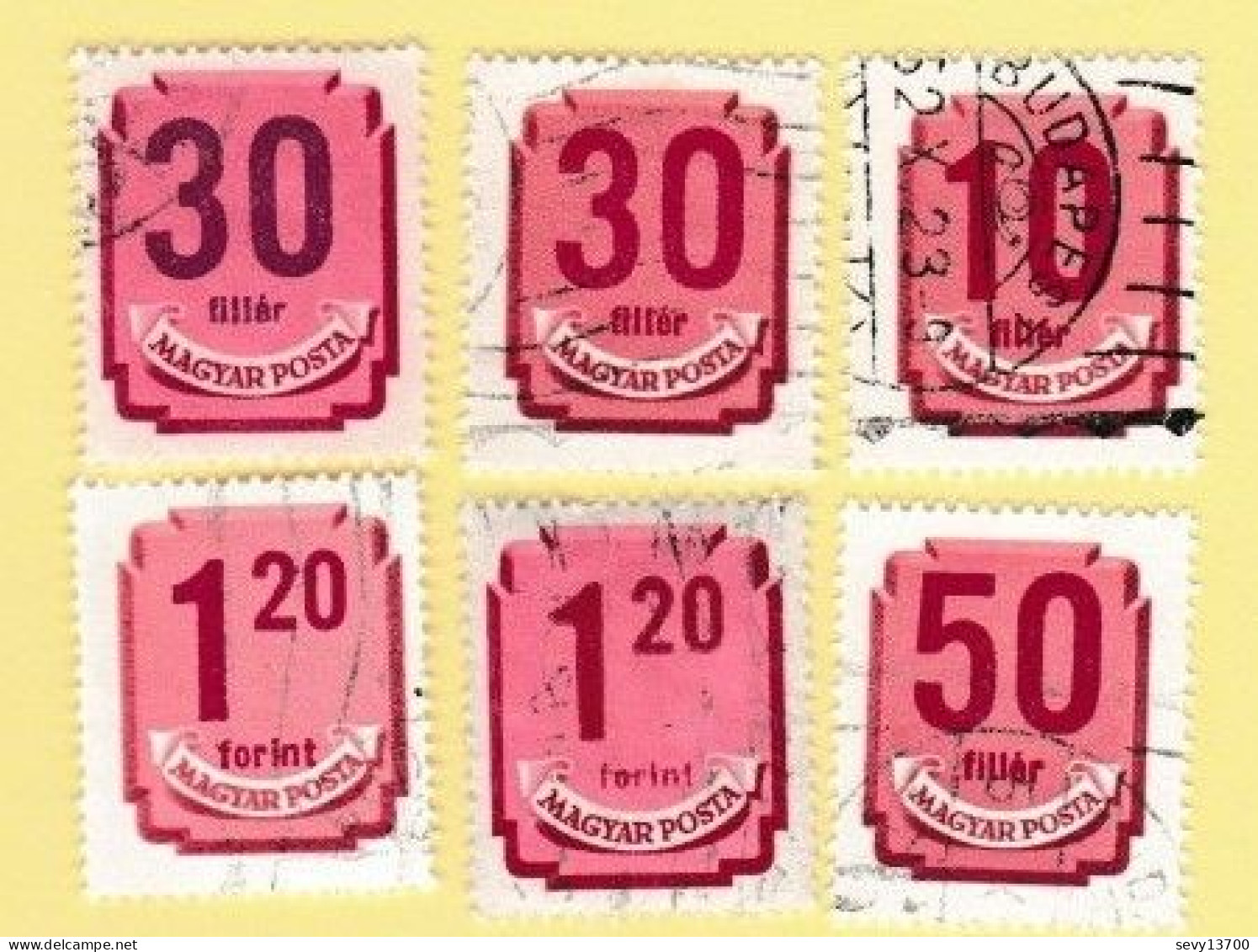 Hongrie - Magyar Posta - Lot De 51 Timbres Taxe Et De Service - Dienstzegels