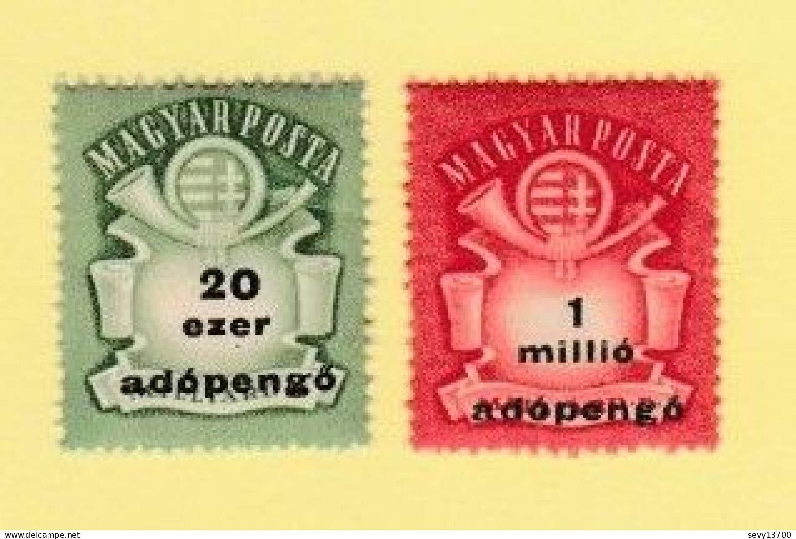 Hongrie - Magyar Posta - lot de 51 timbres taxe et de service