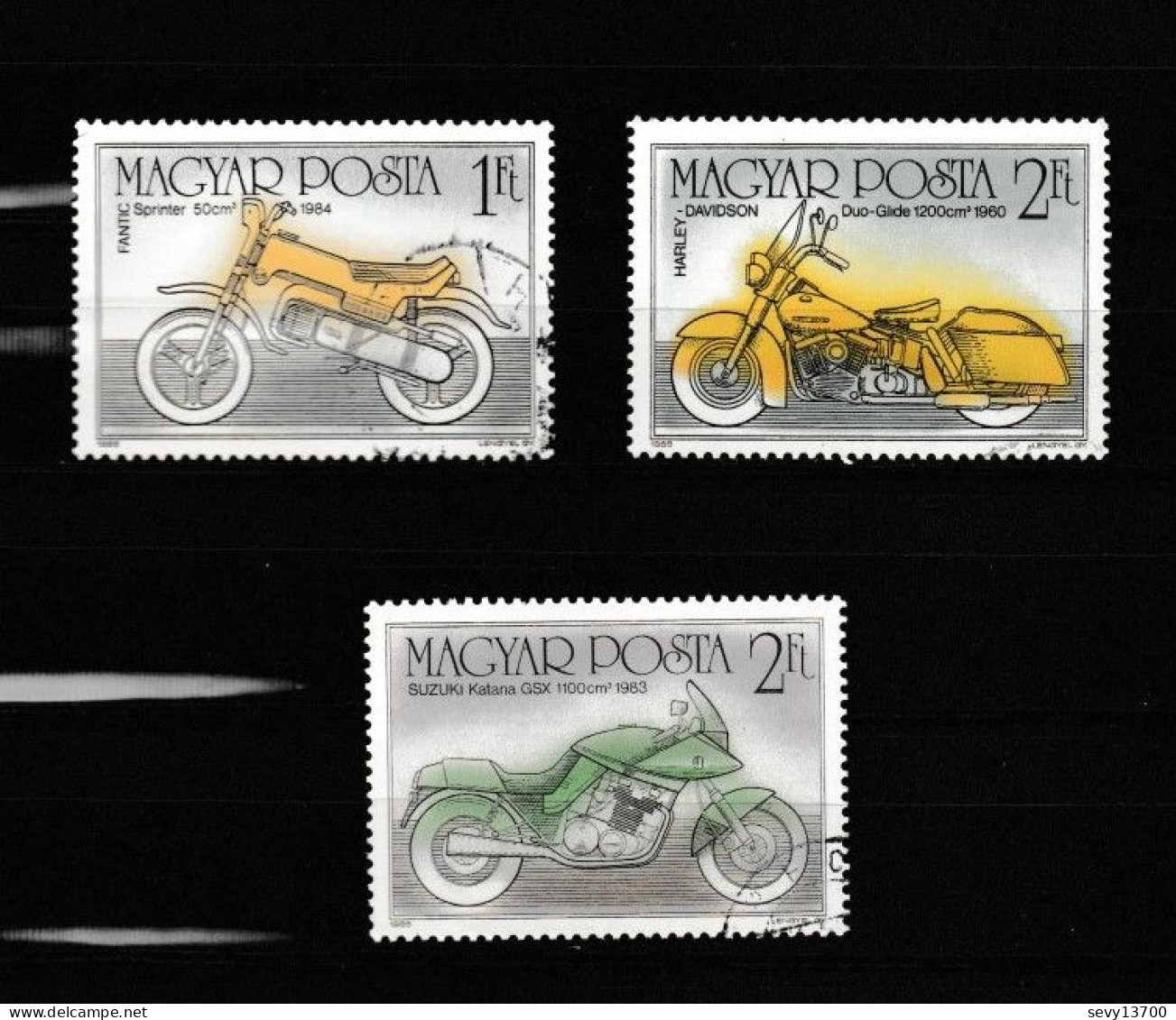 Hongrie  - Magyar Posta - Lot de 39 timbres les transports - train, bus, auto, bateaux, montgolfière, motos