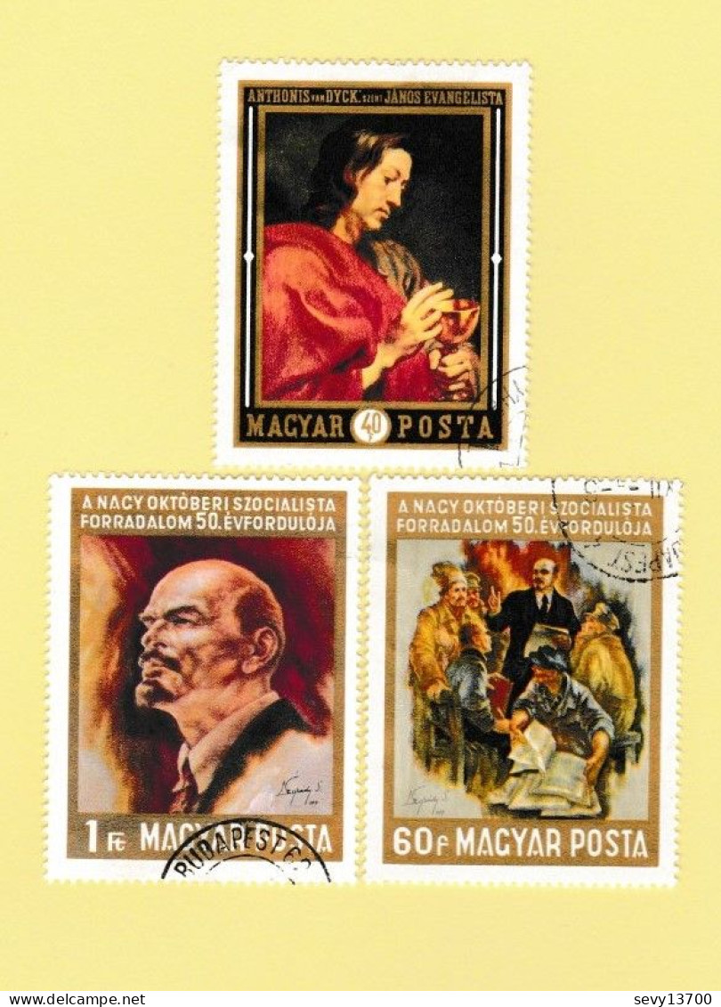 Hongrie - Magyar Posta - L'art - La Peinture Lot De 24 Timbres Tableaux - Collections