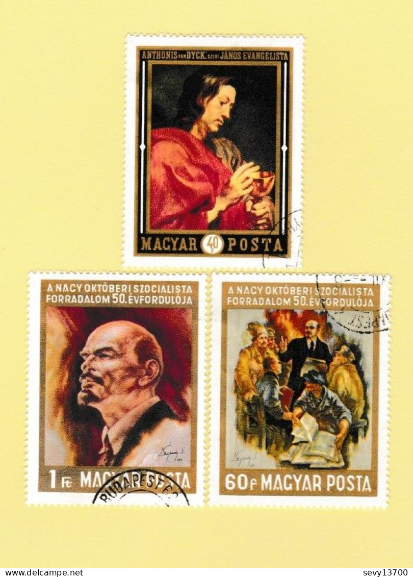 Hongrie - Magyar Posta - L'art - La Peinture Lot De 24 Timbres Tableaux - Sammlungen