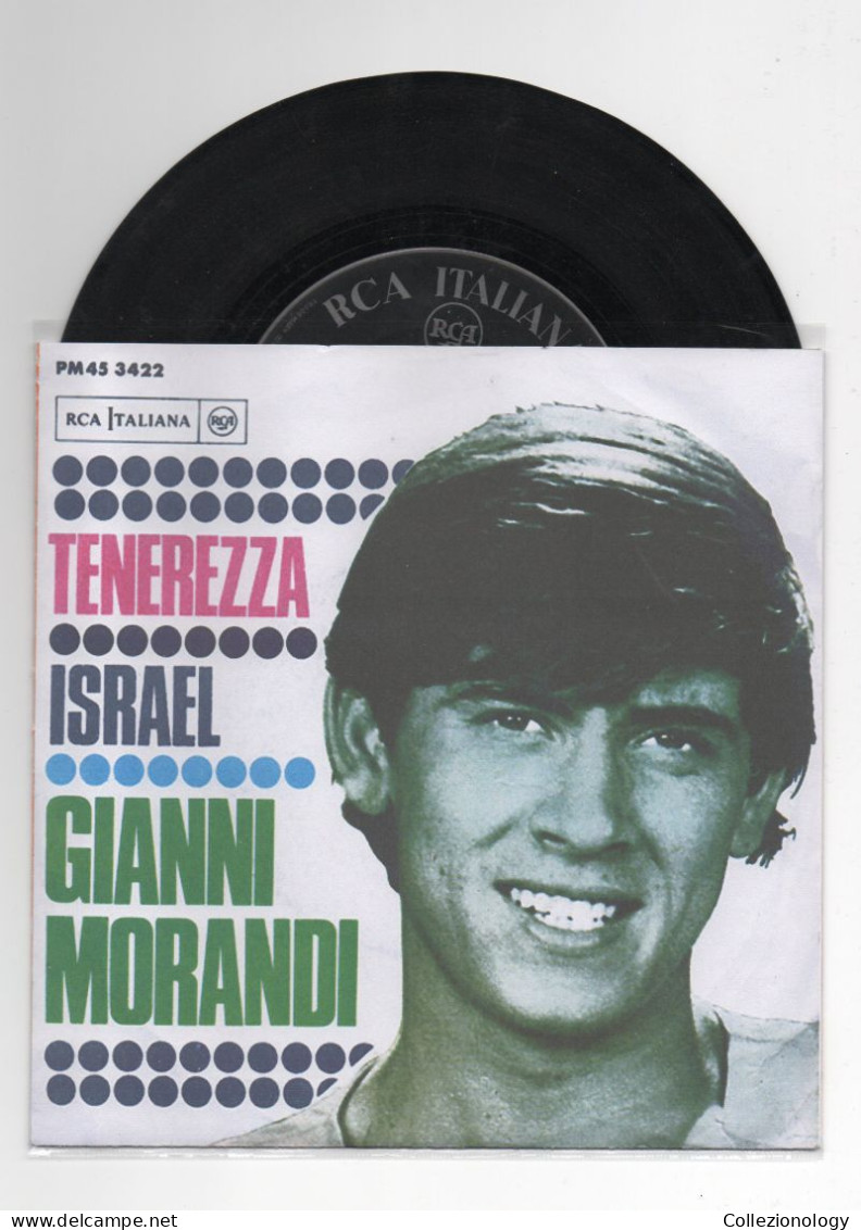 DISCO VINILE 45 GIRI 7" 1967 GIANNI MORANDI TENEREZZA/ISRAEL RCA ITALIANA PM45 3422 ITALY 0004 - Altri - Musica Italiana