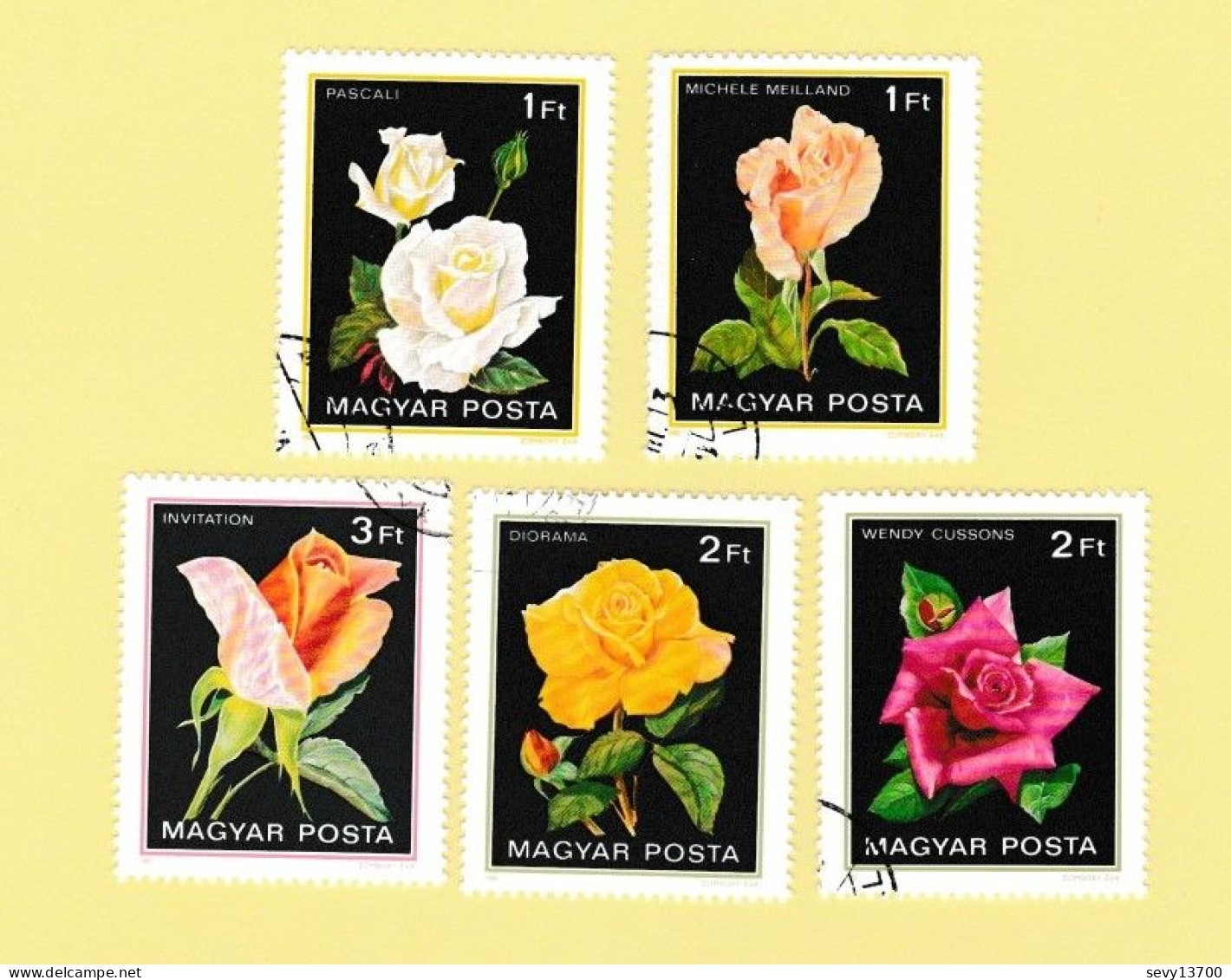 Hongrie  - Magyar Posta - Lot De 41 Timbres -  20 Timbres Les Oiseaux 21 Timbres Les Fleurs - Sammlungen