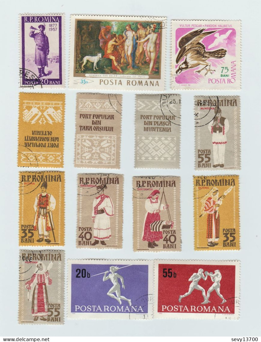 Roumanie Lot De 34 Timbres - Collections