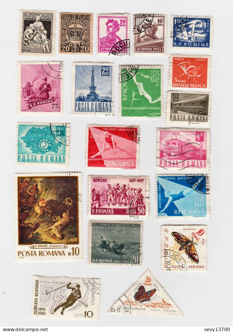 Roumanie Lot De 34 Timbres - Verzamelingen