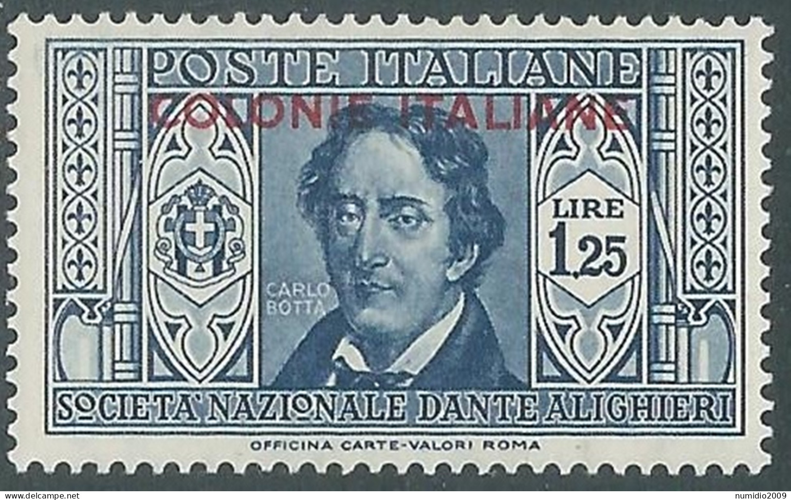 1932 EMISSIONI GENERALI DANTE 1,25 LIRE MNH ** - RA23-2 - Algemene Uitgaven