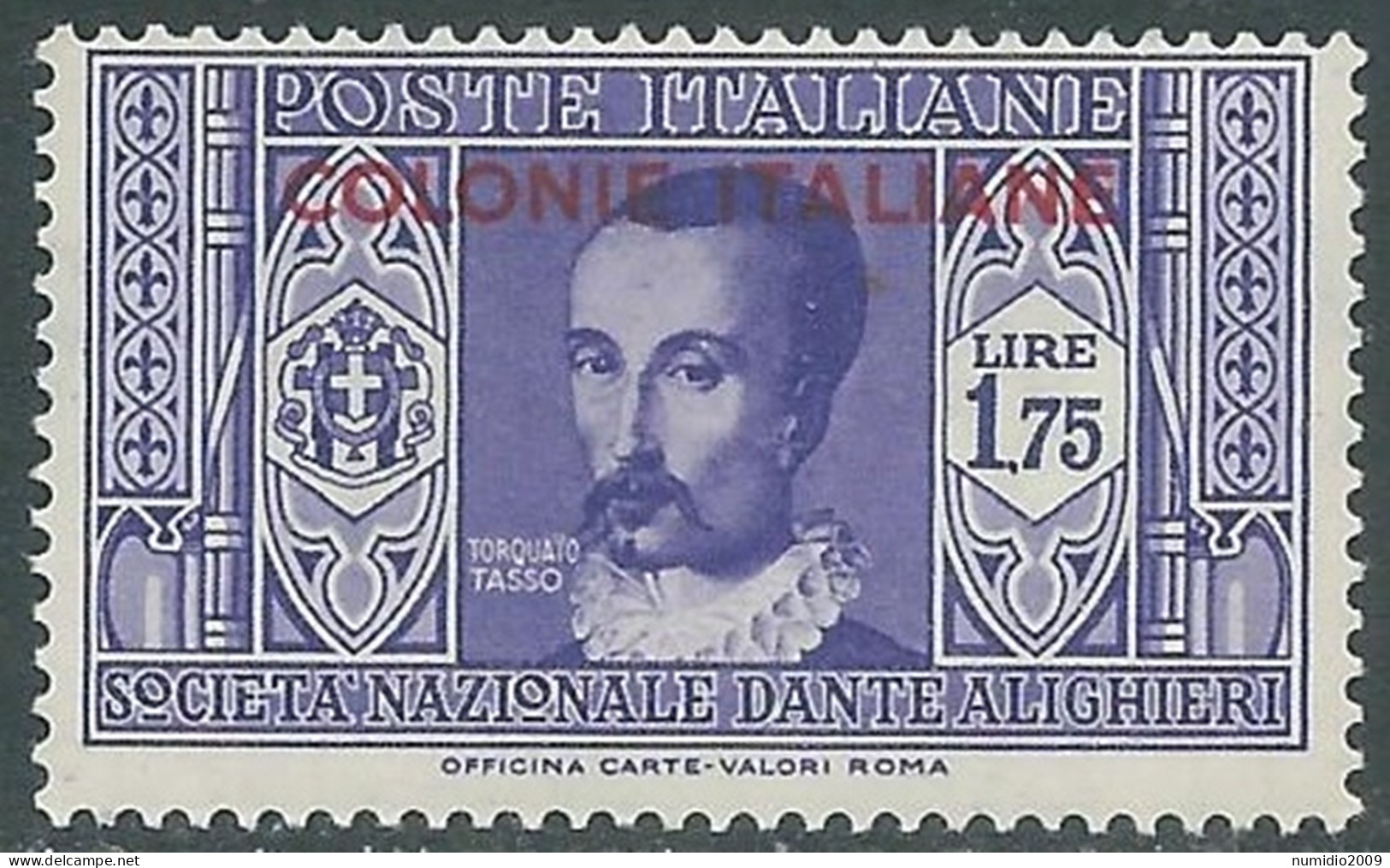 1932 EMISSIONI GENERALI DANTE 1,75 LIRE MNH ** - RA15-3 - Algemene Uitgaven