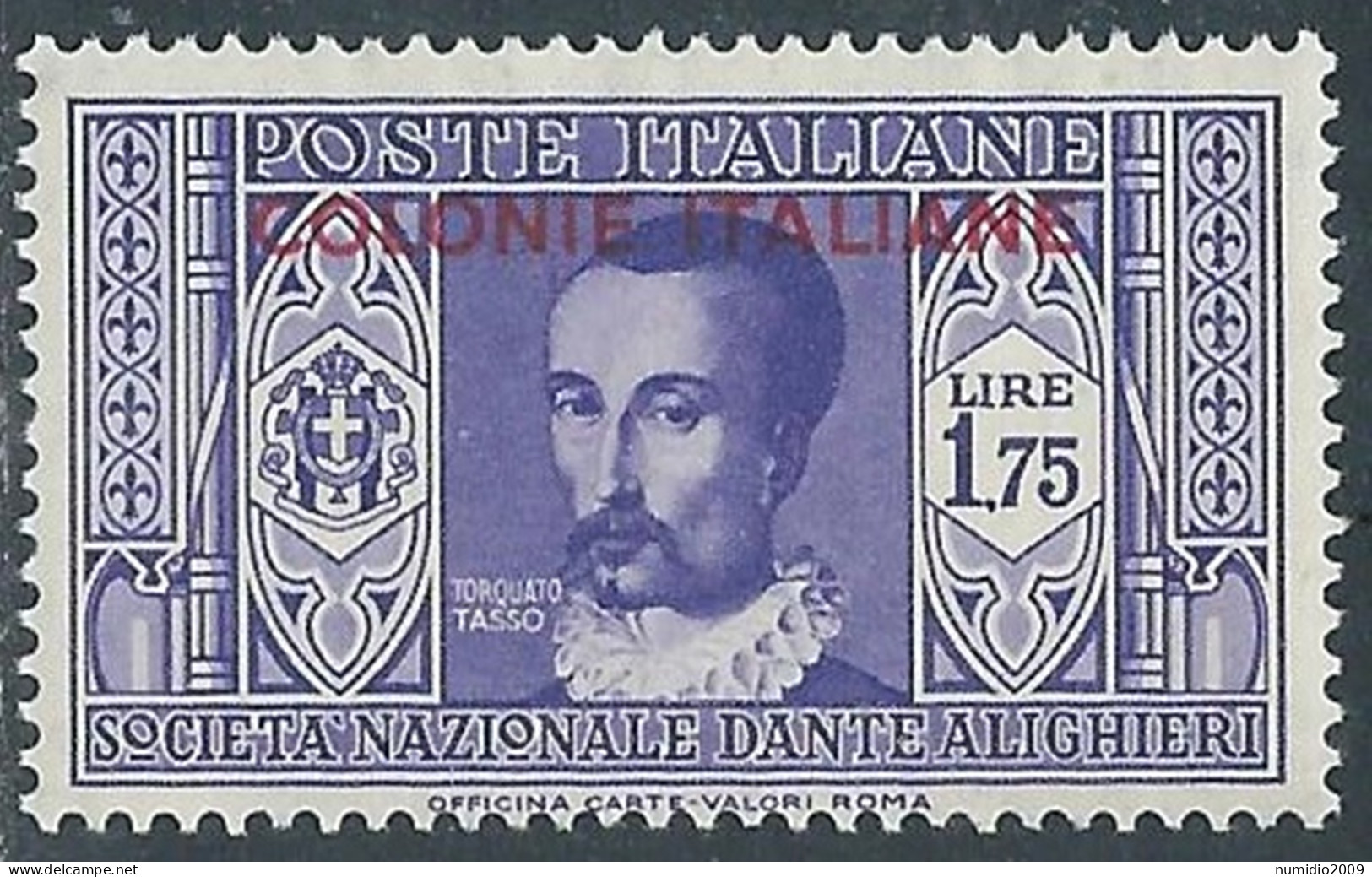 1932 EMISSIONI GENERALI DANTE 1,75 LIRE MNH ** - RA23-3 - Algemene Uitgaven