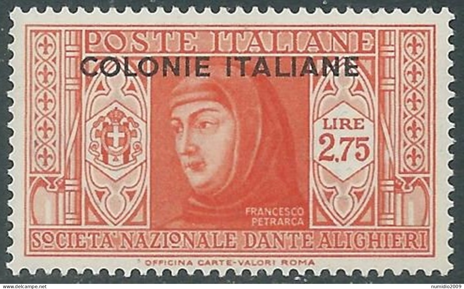 1932 EMISSIONI GENERALI DANTE 2,75 LIRE MNH ** - RA15-3 - General Issues