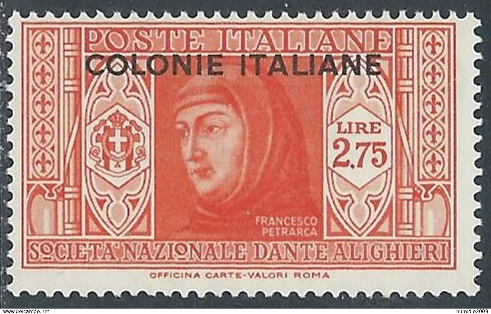 1932 EMISSIONI GENERALI DANTE 2,75 LIRE MNH ** - RA23-3 - Algemene Uitgaven