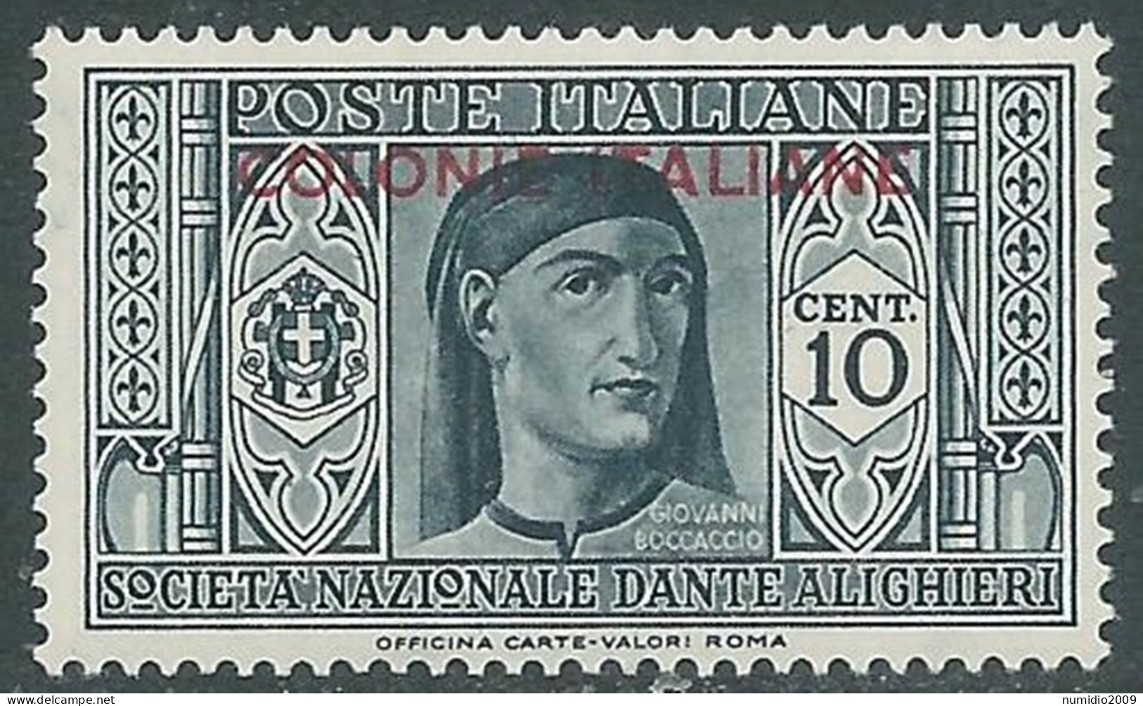 1932 EMISSIONI GENERALI DANTE 10 CENT MNH ** - RA15-2 - General Issues