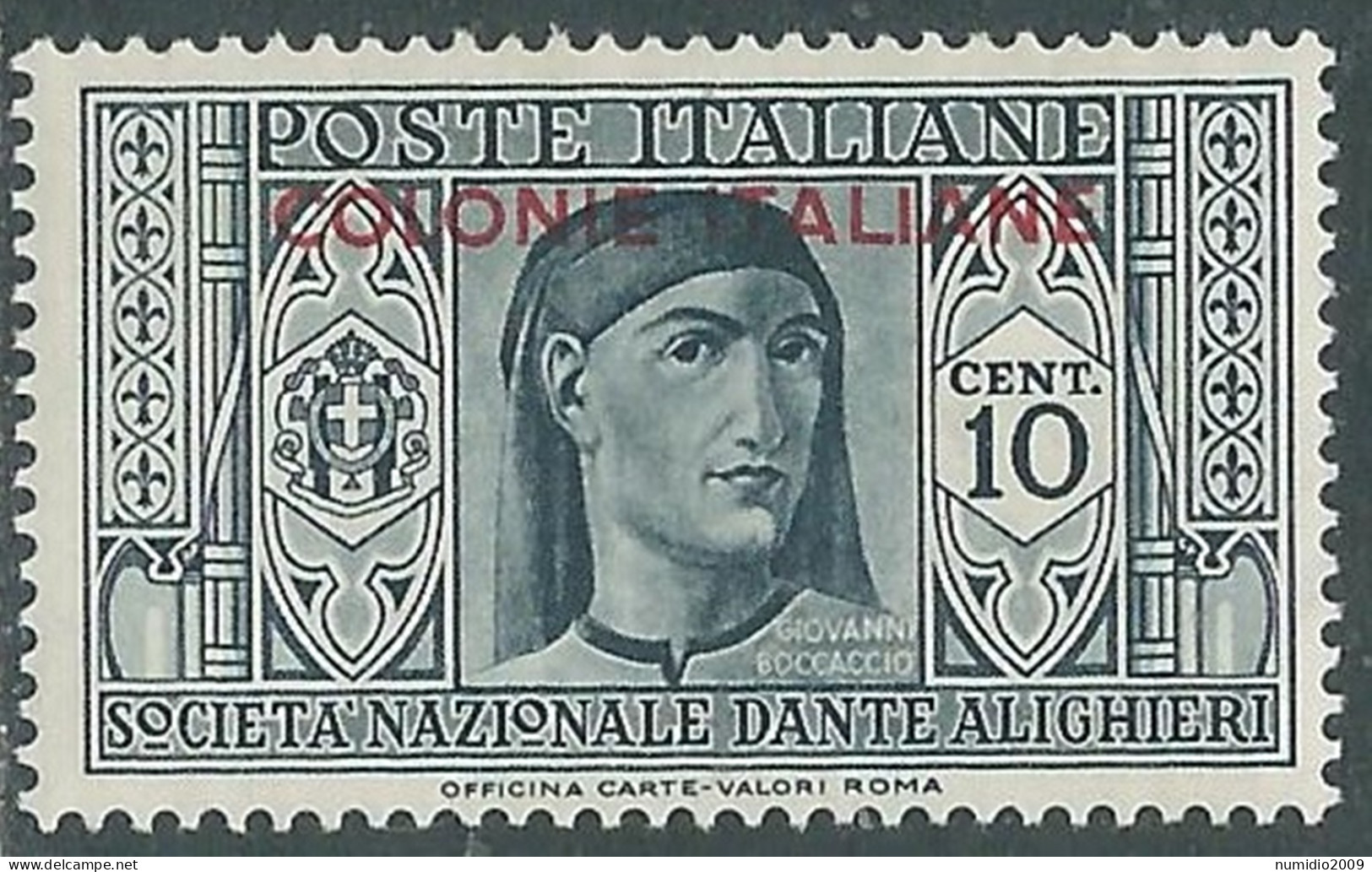 1932 EMISSIONI GENERALI DANTE 10 CENT MNH ** - RA23-2 - Amtliche Ausgaben