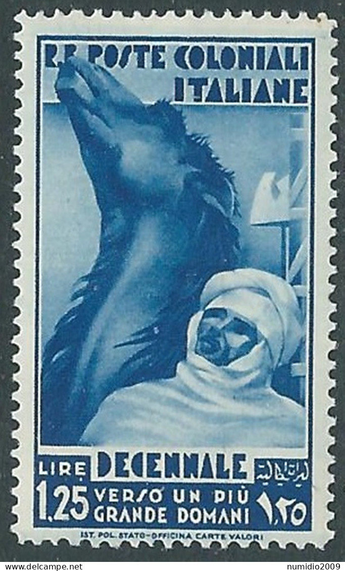 1933 EMISSIONI GENERALI DECENNALE 1,25 LIRE MNH ** - RA15-8 - Emissions Générales