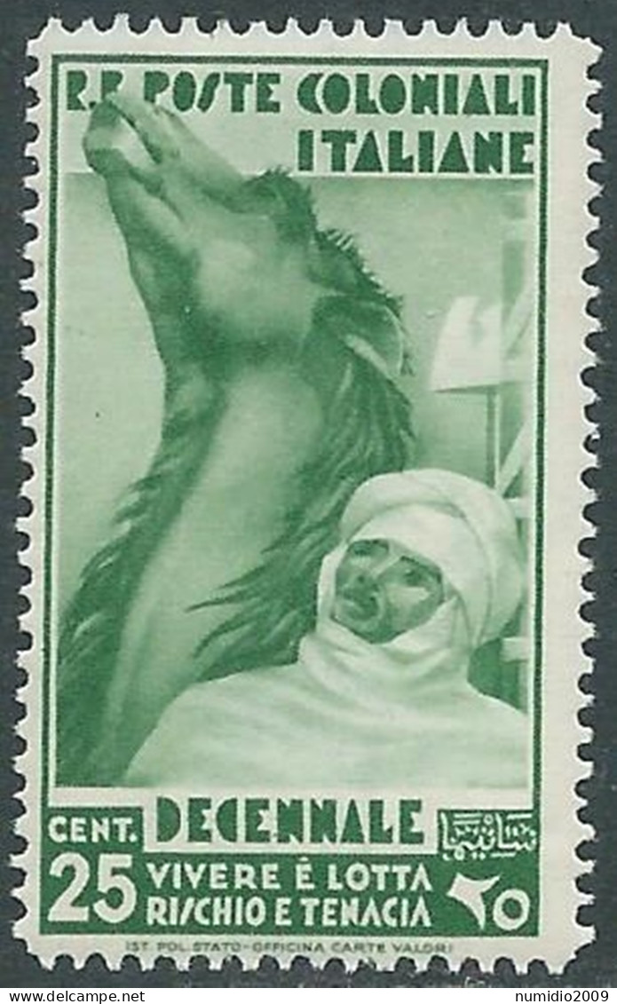 1933 EMISSIONI GENERALI DECENNALE 25 CENT MNH ** - RA15-6 - Amtliche Ausgaben