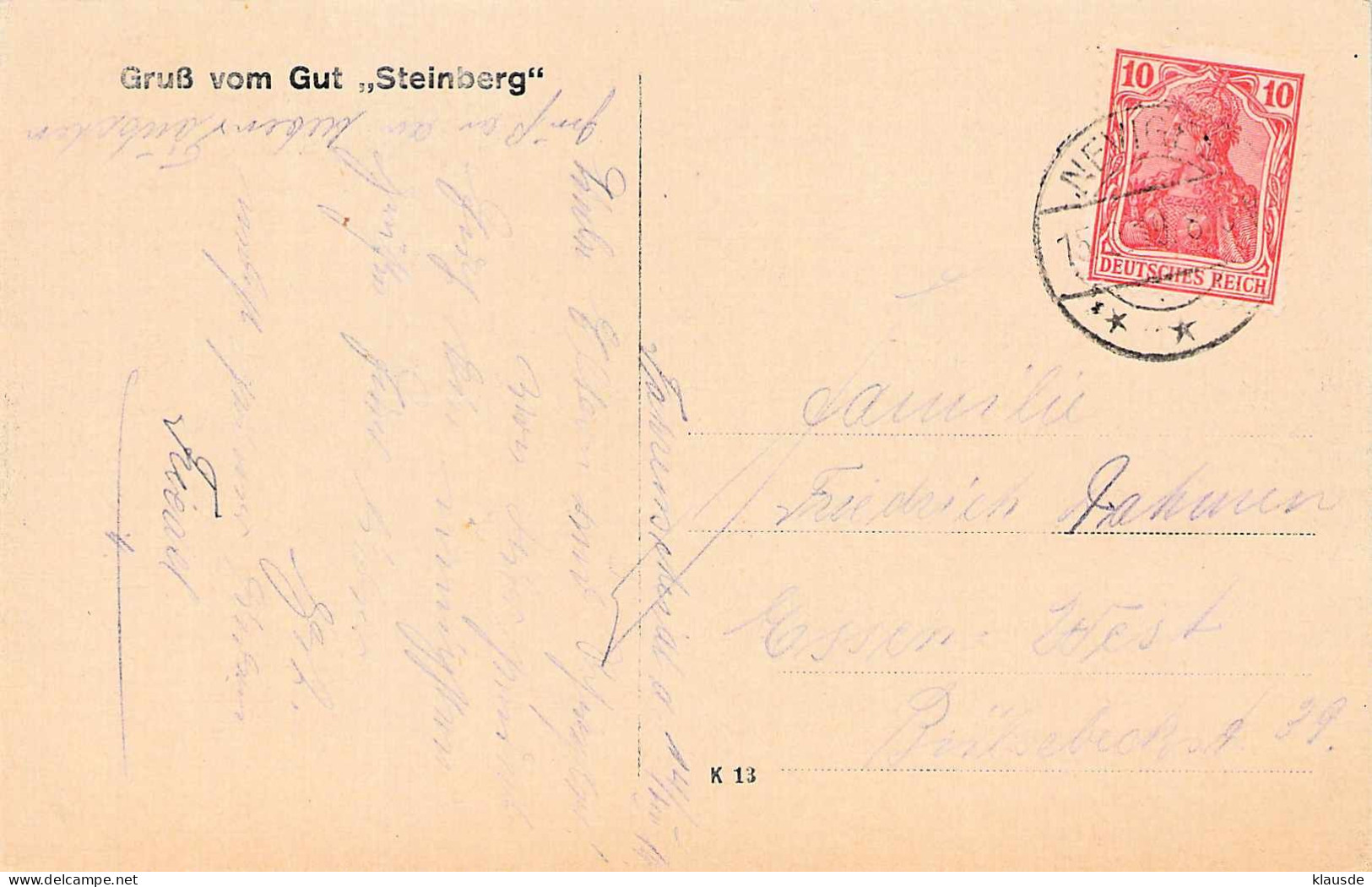 Gruß Vom Gut "Steinberg" Gel.1919 - Velbert