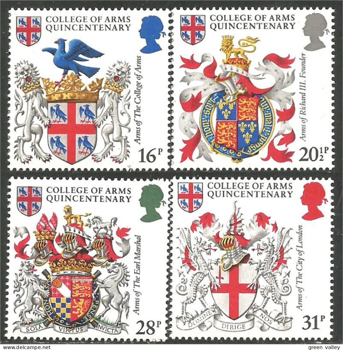 422 G-B 1984 Armoiries Coat Of Arms Richard III Marshal MNH ** Neuf SC (GB-1040b) - Timbres