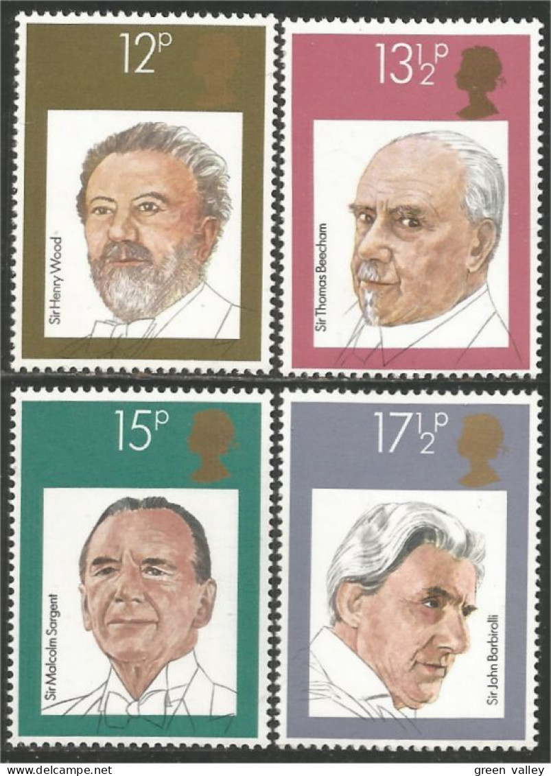 422 G-B 1980 Conductors Chefs D Orchestre MNH ** Neuf SC (GB-920a) - Unused Stamps