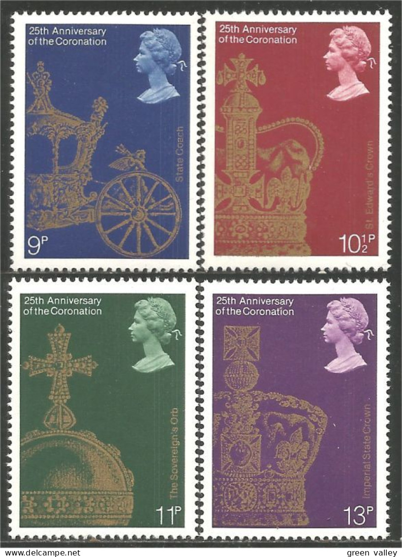 422 G-B 1978 State Coach Crowns Carosse Couronne Royale MNH ** Neuf SC (GB-835) - Unused Stamps