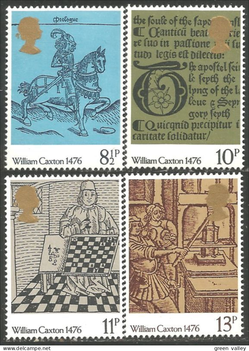 422 G-B 1976 Squire Cheval Horse Chess Echecs Schach Sacchi Imprimerie Printer MNH ** Neuf SC (GB-794) - Neufs