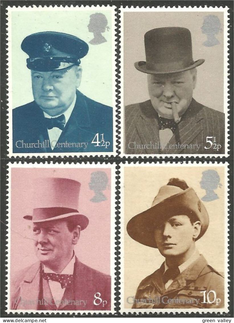 422 G-B 1974 Winston Churchill MNH ** Neuf SC (GB-728b) - Sir Winston Churchill