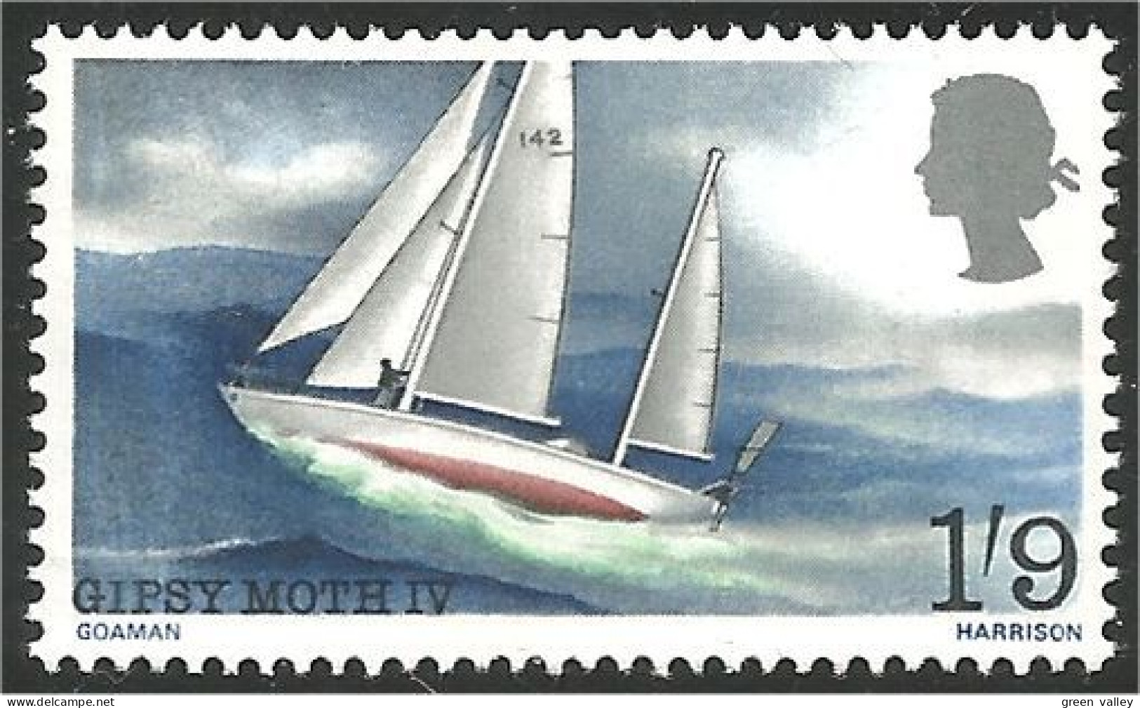 420 G-B 1967 Gipsy Moth Bateau Voilier Sailing Ship Chichester MNH ** Neuf SC (GB-26c) - Vela