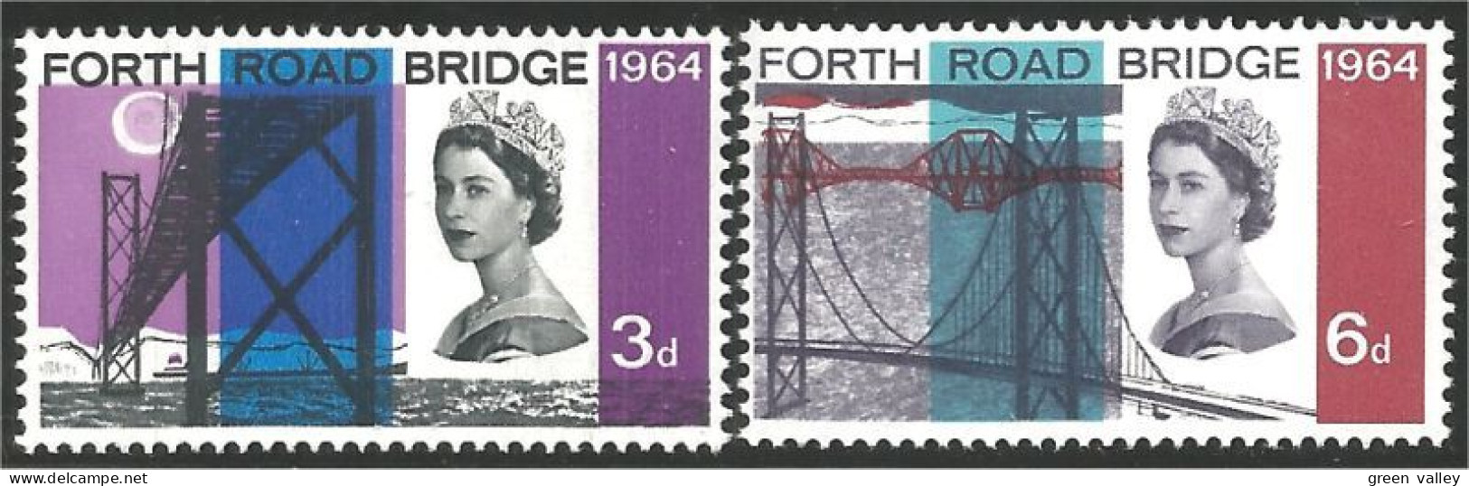 420 G-B 1964 Forth Road Bridge Pont Railroad Train MNH ** Neuf SC (GB-13a) - Unused Stamps