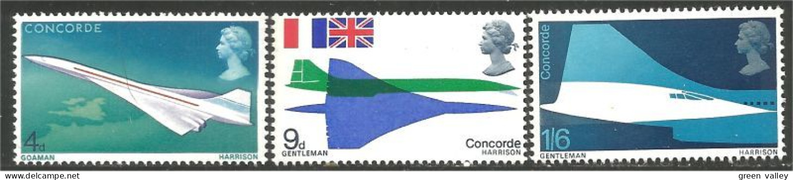420 G-B 1969 Concord Concorde MNH ** Neuf SC (GB-11a) - Unused Stamps
