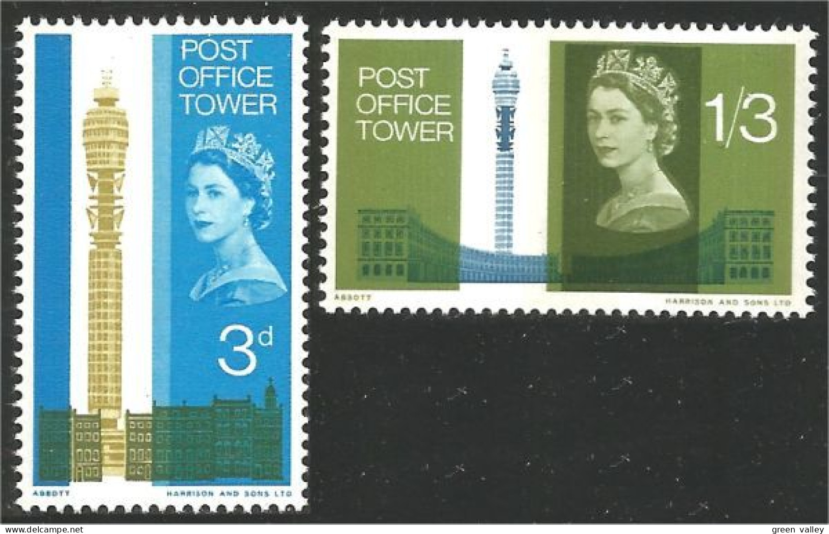 420 G-B 1965 Post Office Tower Tour Poste Phosphor MNH ** Neuf SC (GB-15a) - Nuevos