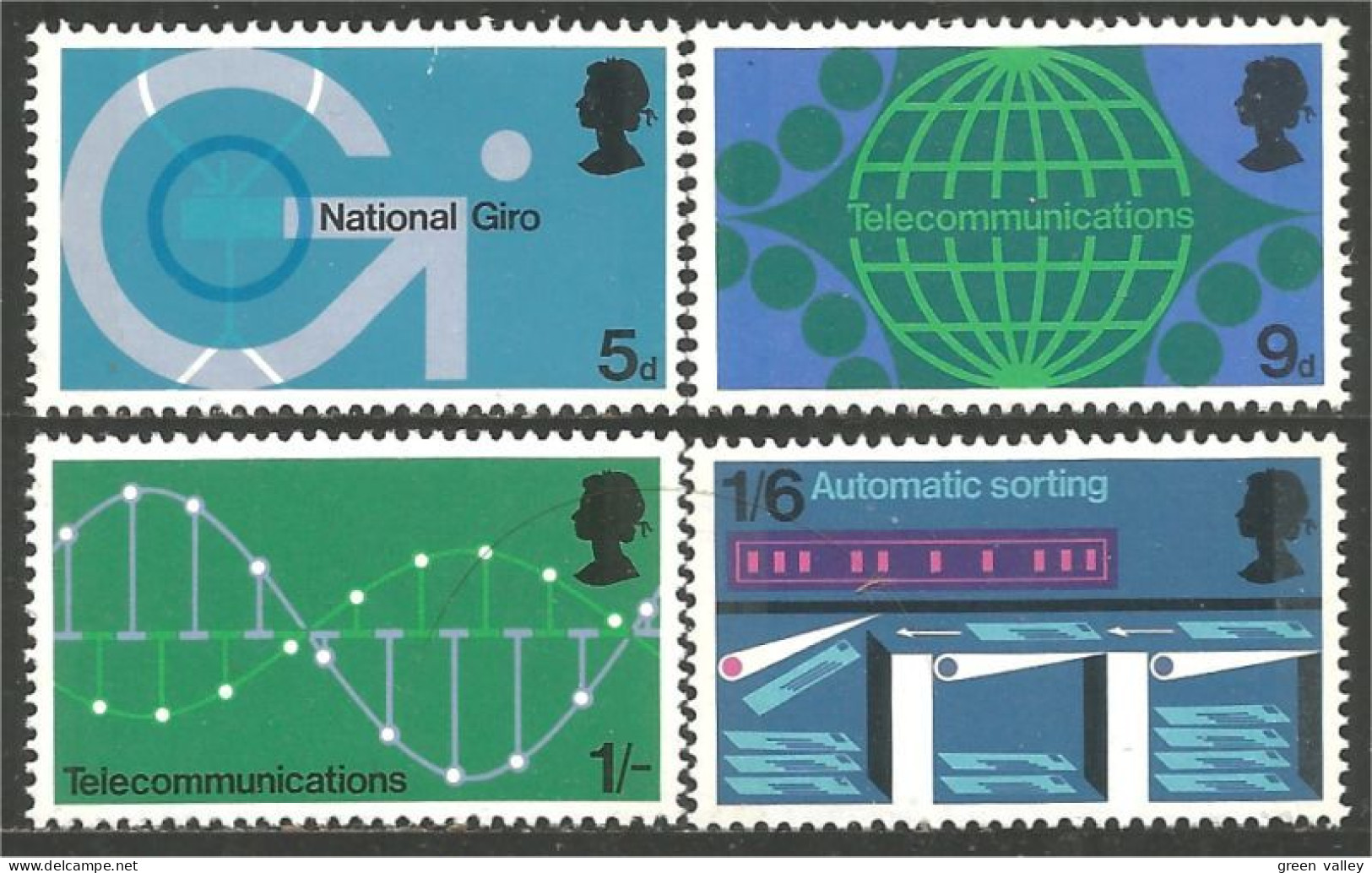 420 G-B 1969 Post Office Telecommunications Modulation Graph MNH ** Neuf SC (GB-5a) - Unused Stamps