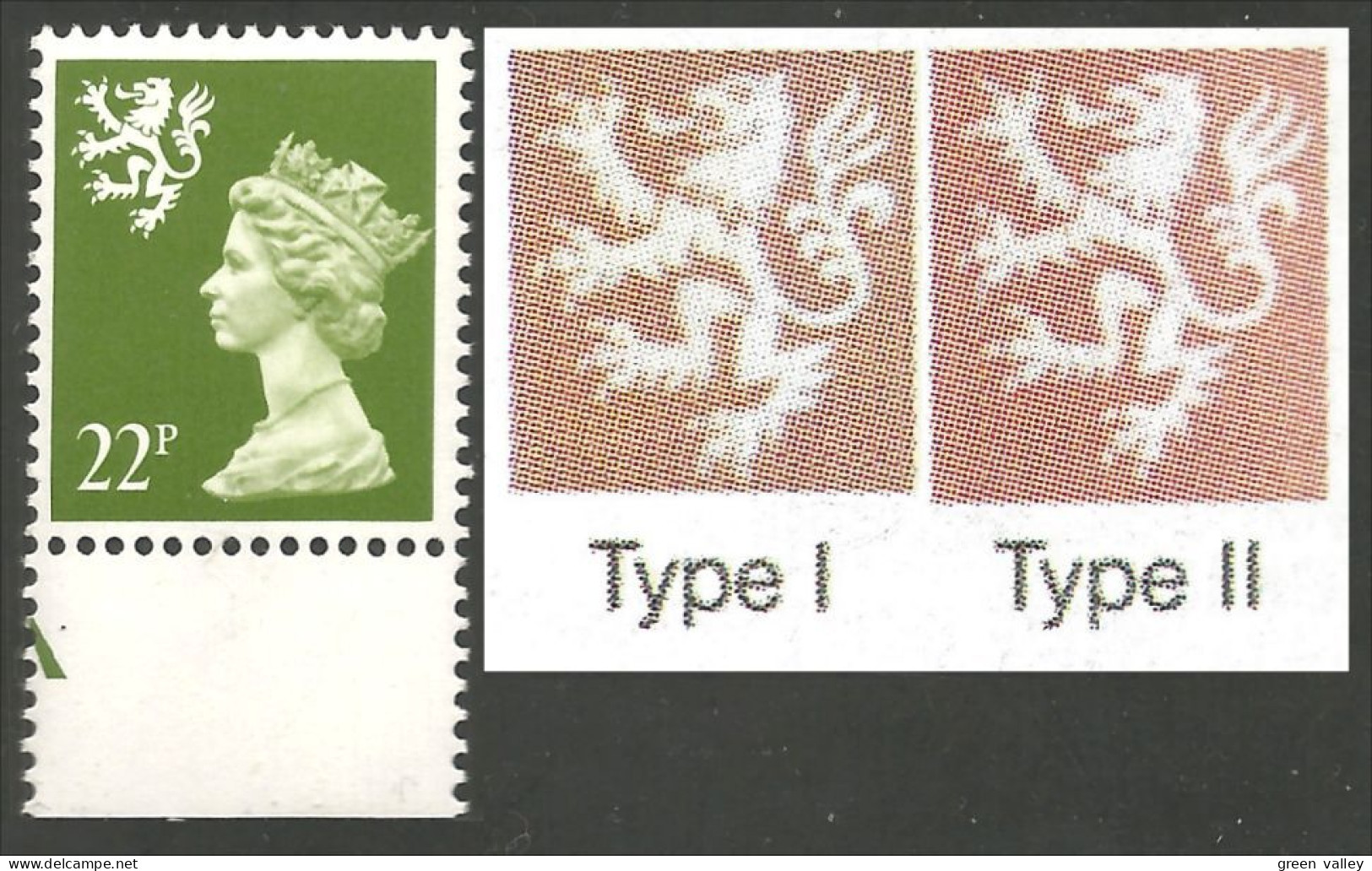 414 G-B Regionals Scotland Machin 22p MNH ** Neuf SC (REG-18) - Scozia