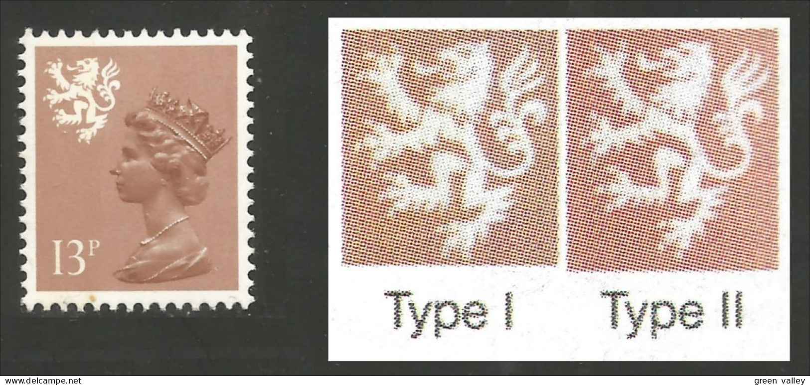 414 G-B Regionals Scotland Machin 13p MNH ** Neuf SC (REG-14) - Schotland