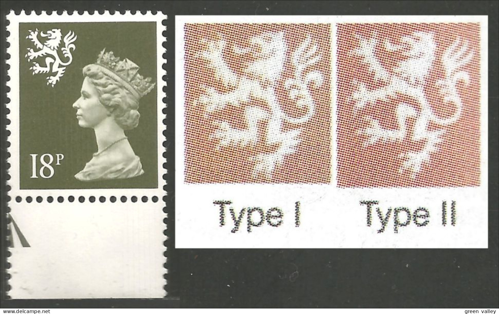 414 G-B Regionals Scotland Machin 18p MNH ** Neuf SC (REG-17) - Ecosse