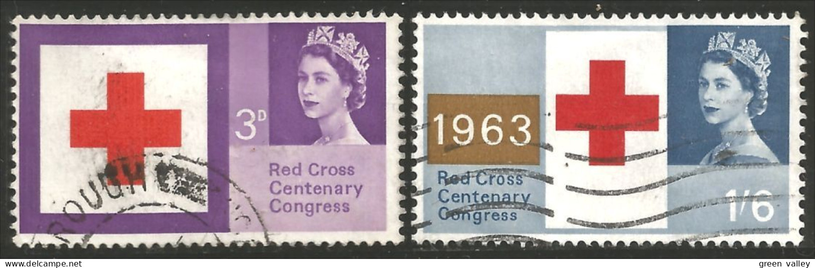 410 G-B 1963 Centennaire Croix Rouge Red Cross Centenary Rotkreuze (GB-226) - Médecine