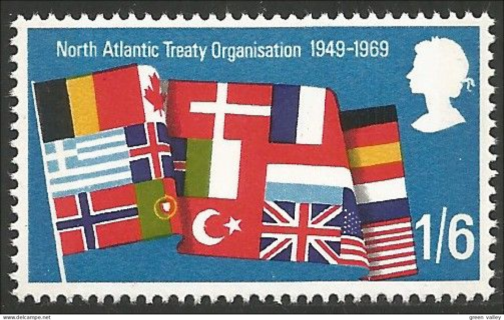 410 G-B Drapeaux Flags OTAN NATO MNH ** Neuf SC (GB-223b) - Francobolli