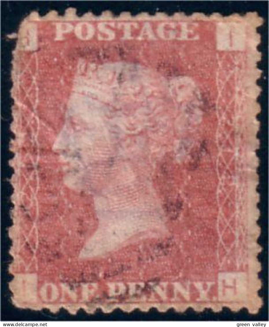 410 G-B 1864 One Penny Red Plate 212 (GB-94) - Used Stamps