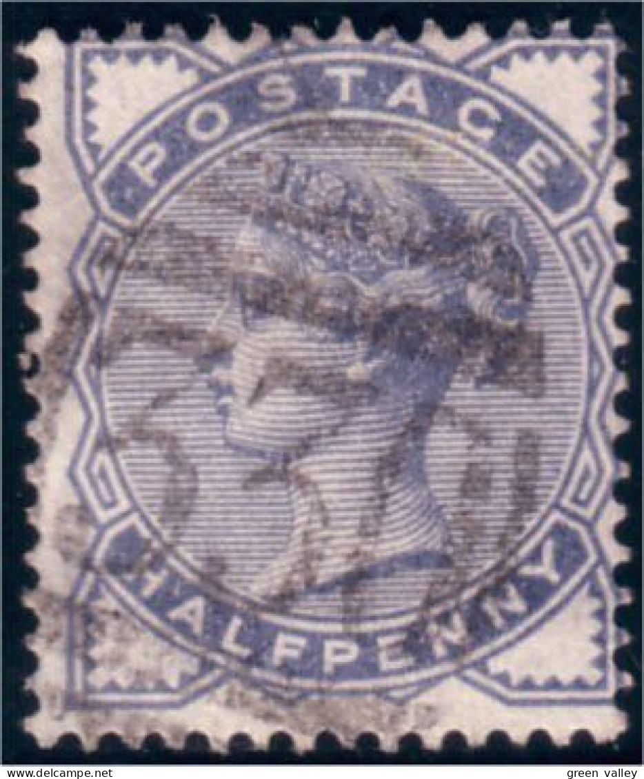 410 G-B 1884 Halfpenny Slate Blue (GB-54) - Usados