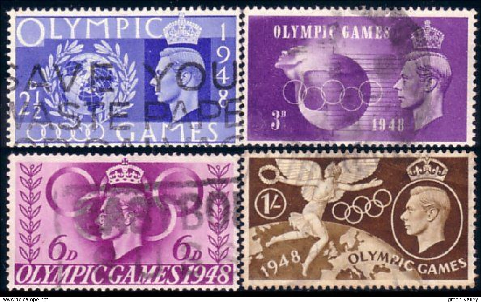 410 G-B 1948 Olympics (GB-42) - Oblitérés