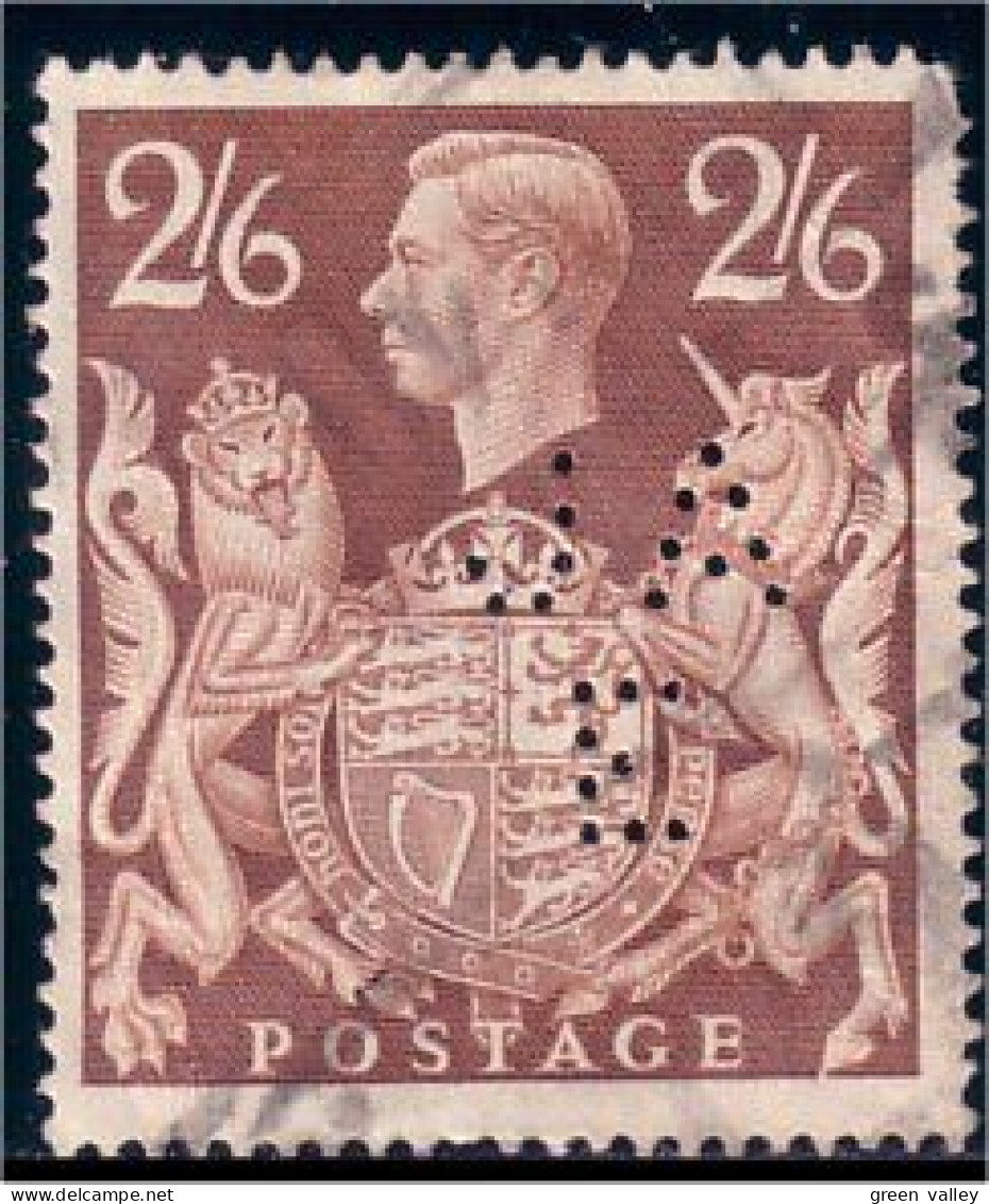 410 G-B 2sh 6p George VI Perf JA/E (GB-6) - Used Stamps