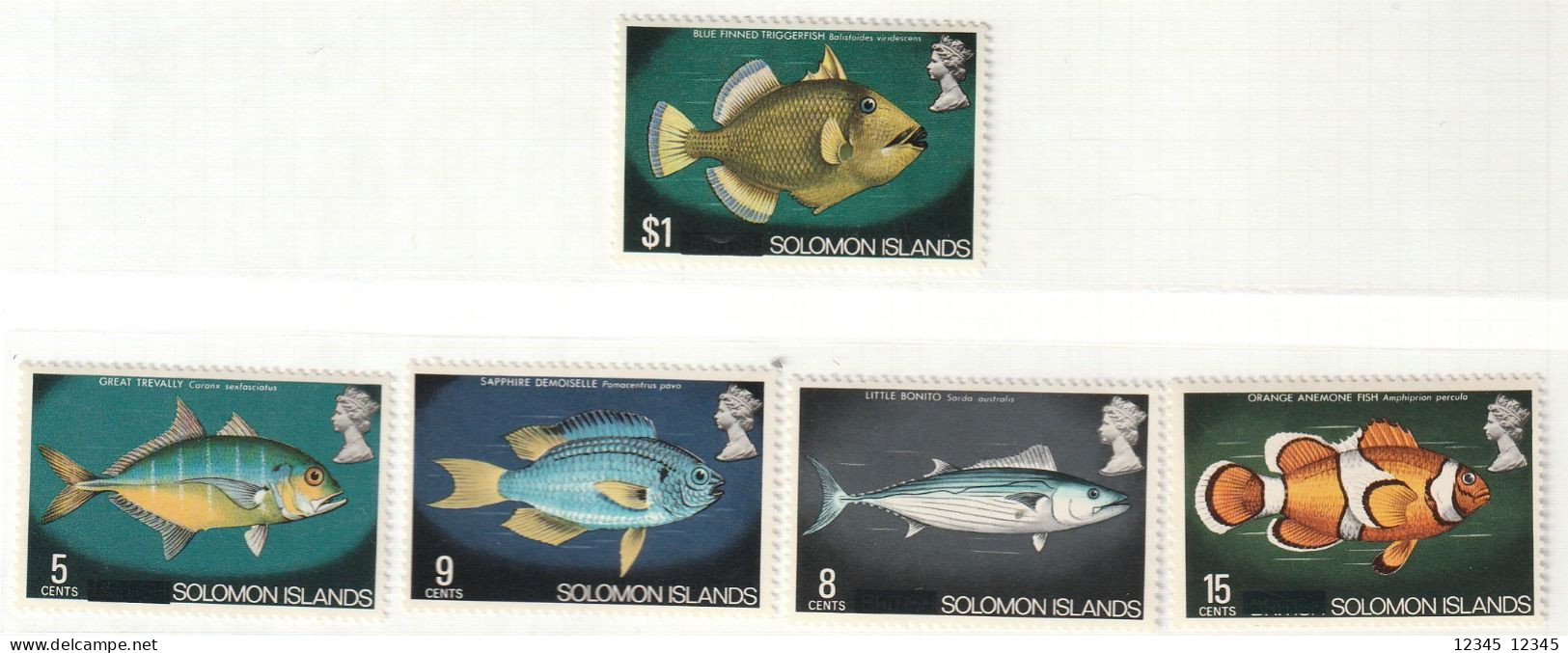 Solomon Islands 1972, Postfris MNH, Fish - Solomon Islands (1978-...)