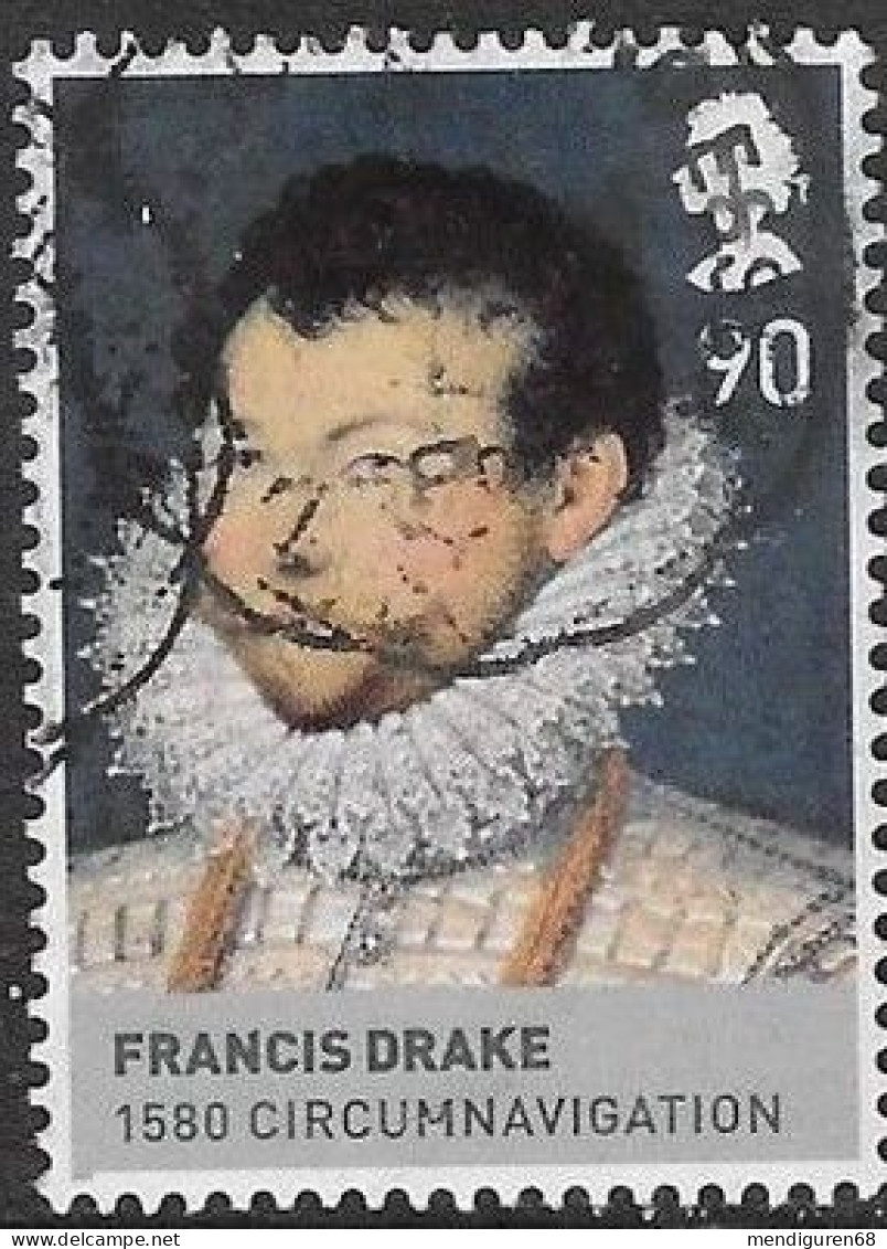 GROSSBRITANNIEN GRANDE BRETAGNE GB 2009 FROM M/S KINGS&QUEENS TUDORS: F. DRAKE 90P SG MS2930D SC SH2659D MI 2759 YT 3146 - Used Stamps