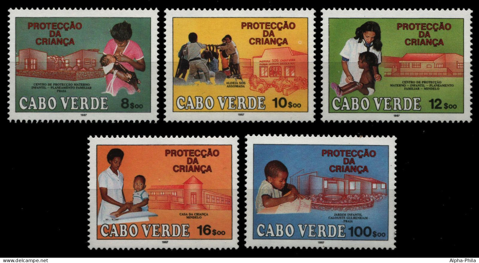 Kap Verde 1987 - Mi-Nr. 511-515 ** - MNH - Kinderschutz - Cap Vert