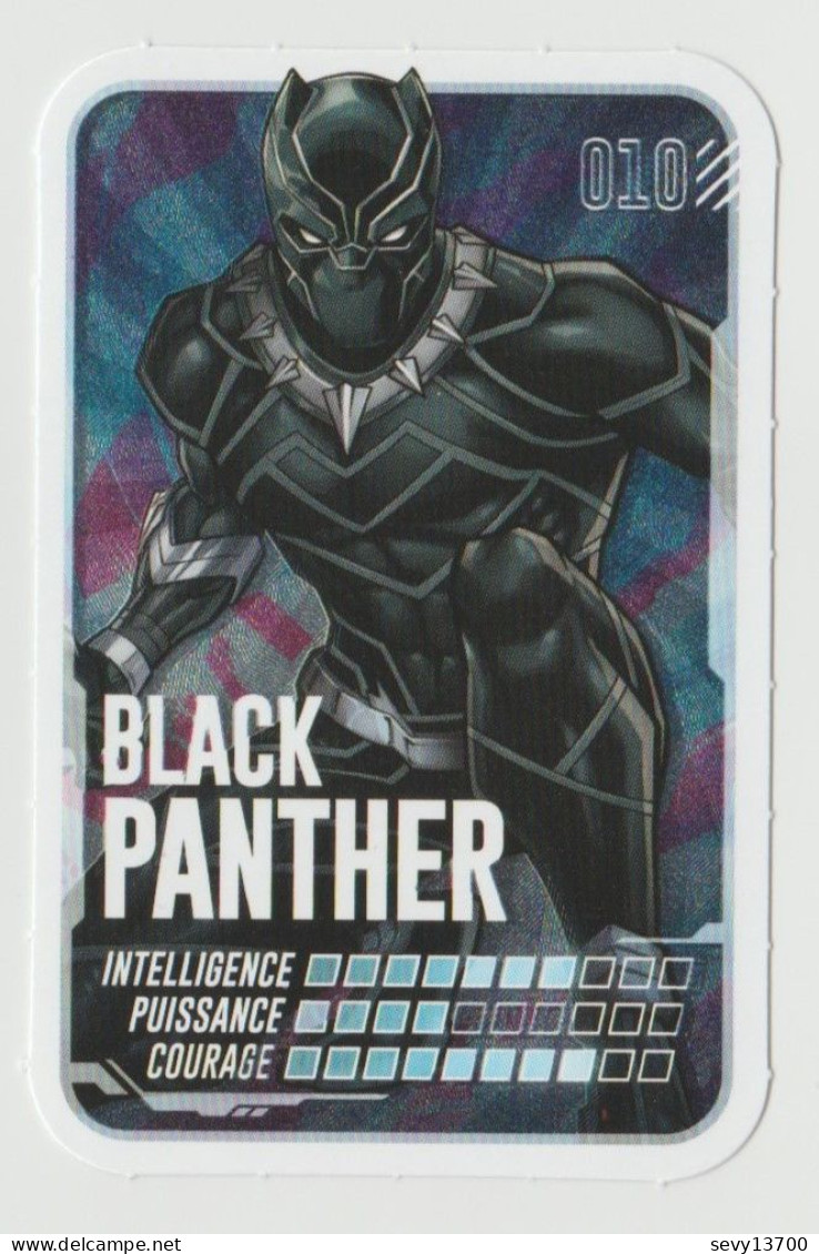 Carte Numéro 010 Black Panther Album MARVEL Pars En Mission LECLERC 2022 - Marvel