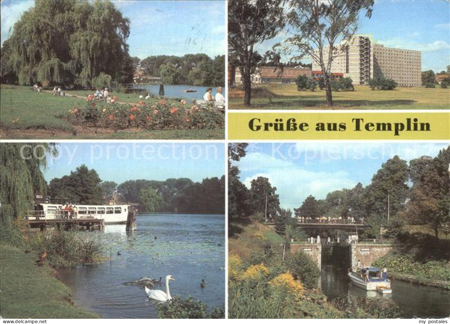 72390725 Templin Uferpromenade Ratsteich Schleuse Templin - Templin