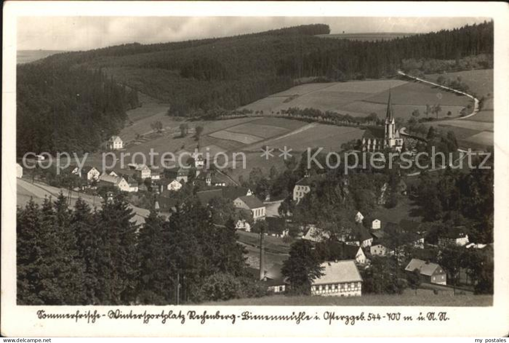 72390684 Rechenberg-Bienenmuehle Osterzgebirge Ortsansicht Mit Kirche Rechenberg - Rechenberg-Bienenmühle