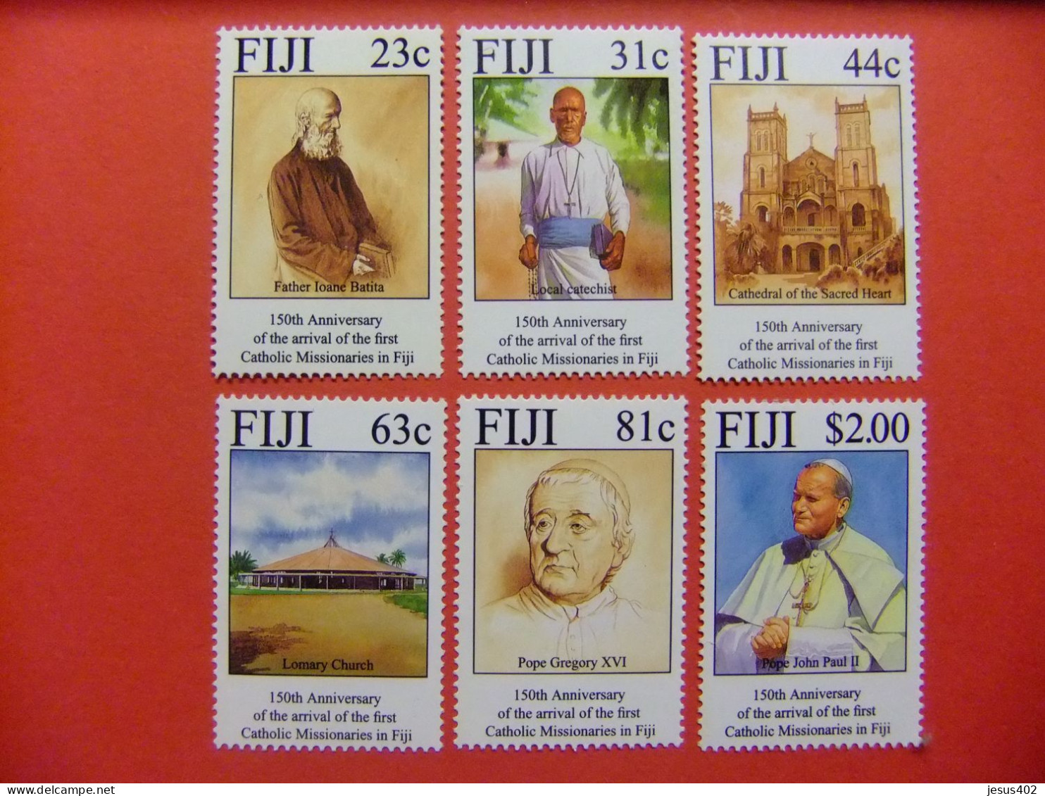 FIDJI FIJI 1994 MISSIONNAIRES CATHOLIQUES Aux FIDJI Yvert 737 / 742 ** MNH - Fiji (1970-...)