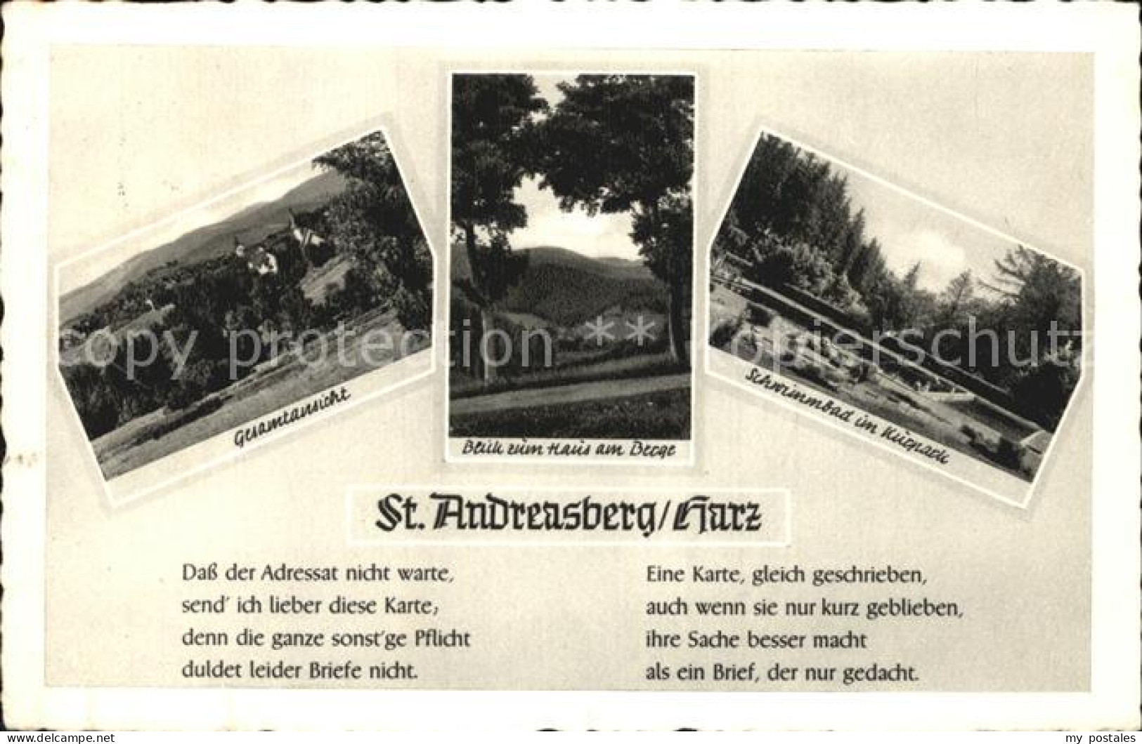 72390642 St Andreasberg Harz Gesamtansiht Haus Am Berge Schwimmbad Kurpark St. A - St. Andreasberg